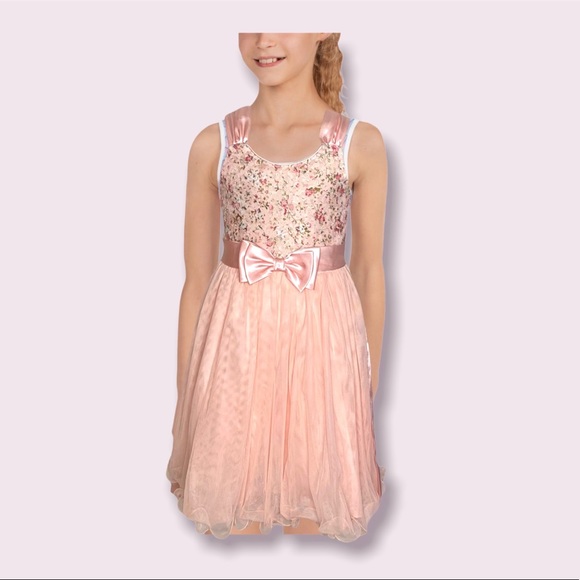 Other - New* pretty multi-colored pink dress! Size: 5 little girls!